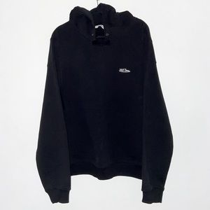 LWe11done Pullover Logo Hoodie Black Heavy Terry Cotton Unisex OS​​​​